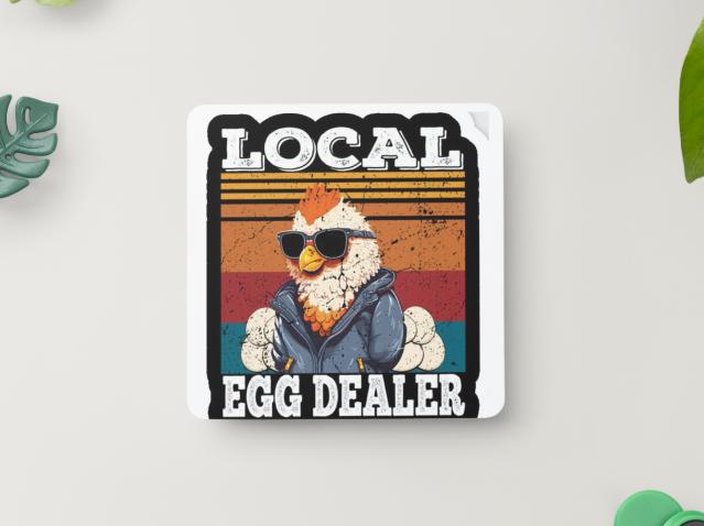 Local egg dealer magnet
